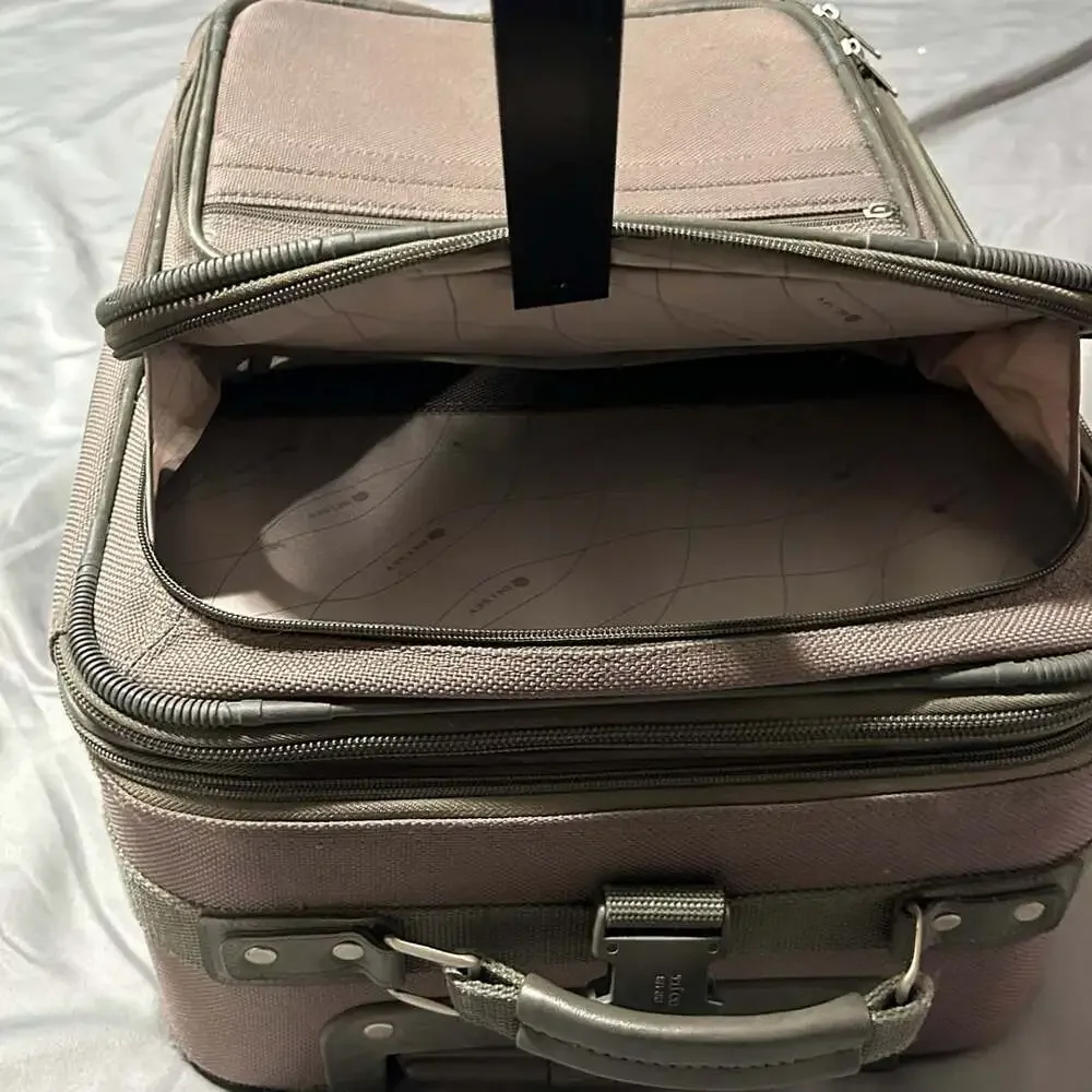 Delsey Grey Softside Rolling Carry-On Luggage